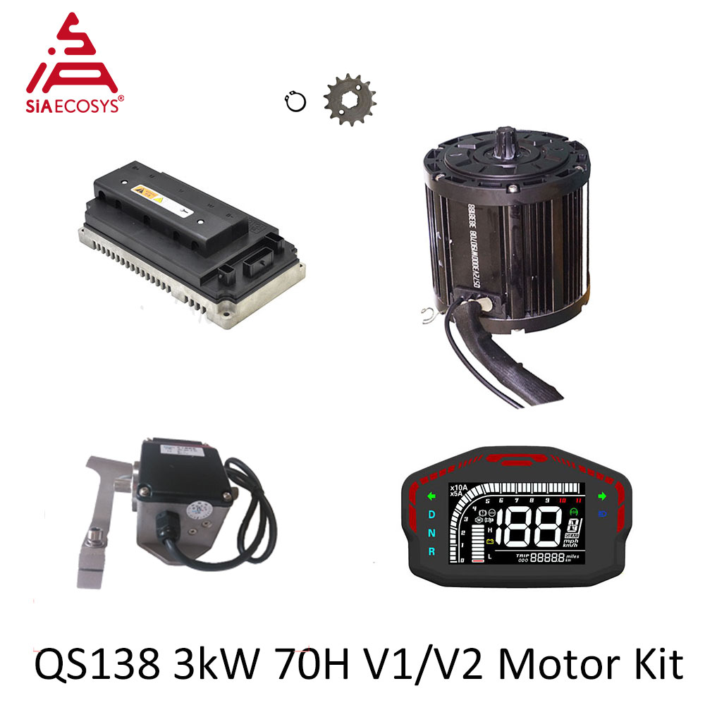 Mid Drive Motor Kit 72V 3000W - QSMOTOR QS138 3000W 72V Mid Drive