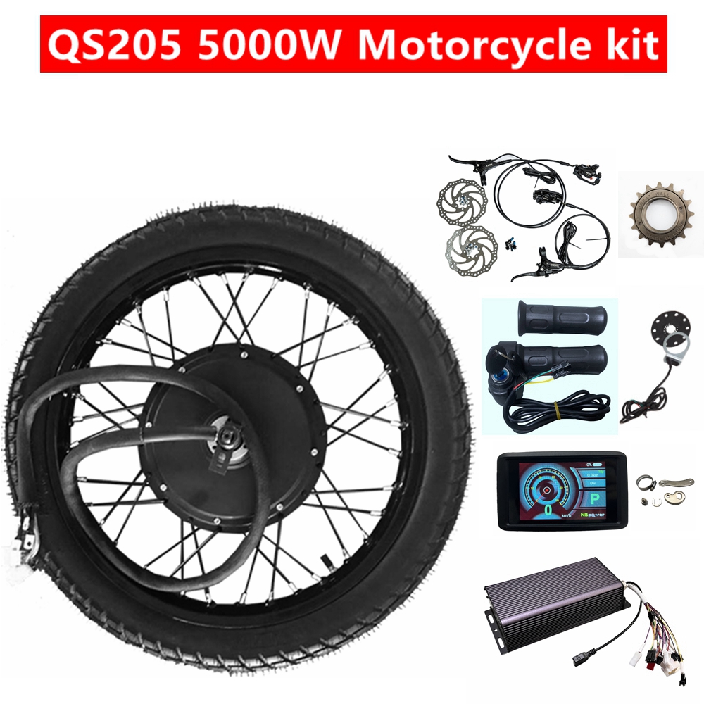 Electric Motorcycle Conversion Kit 72V - NBpower QS205 50H V3 72v 5000W