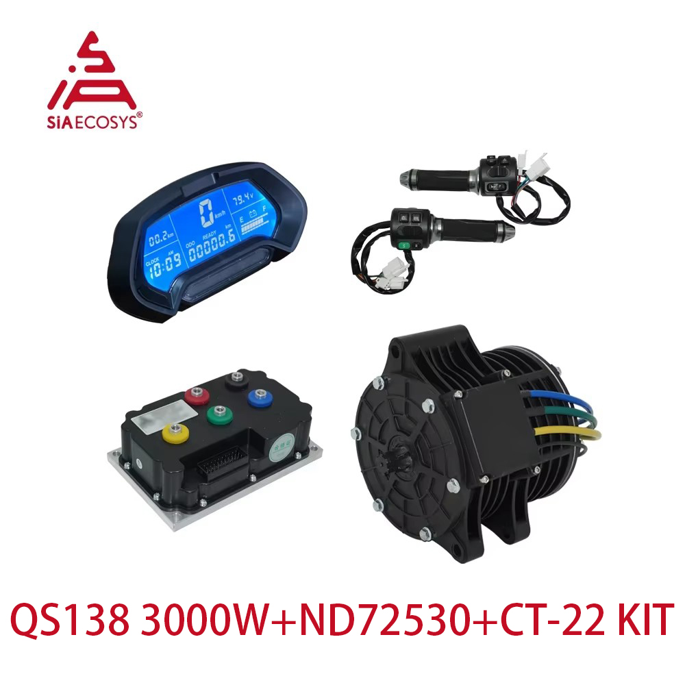 Mid Drive Motor Kit 72V 3000W - QS138 70H 3000W Mid Drive Motor
