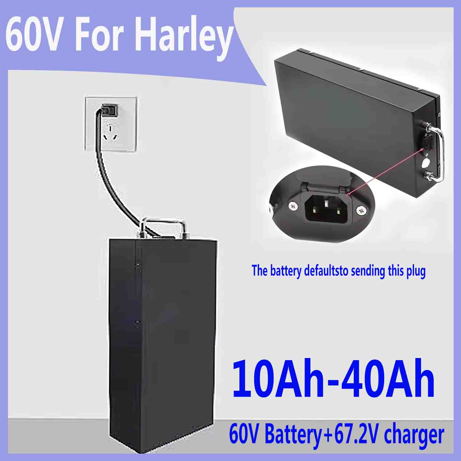 60V 30Ah Electric Scooter Battery - For Harley batteries 60V 20AH -40AH