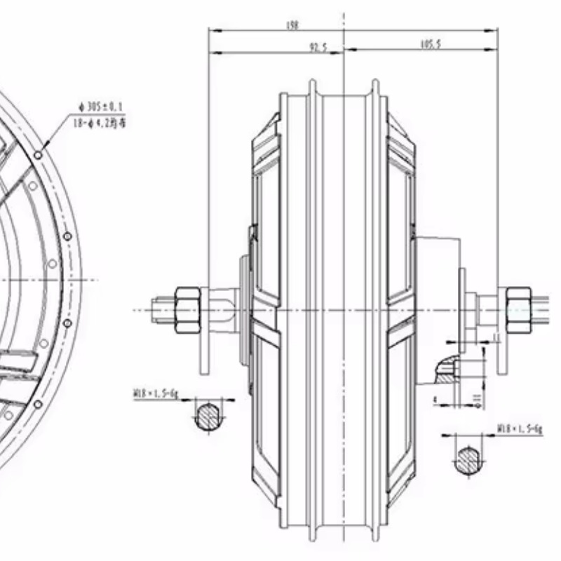 QS Motor 273 Model 72v-144v Sp - Qs273 Hub Motor 8000W 72V ulasan dan harga