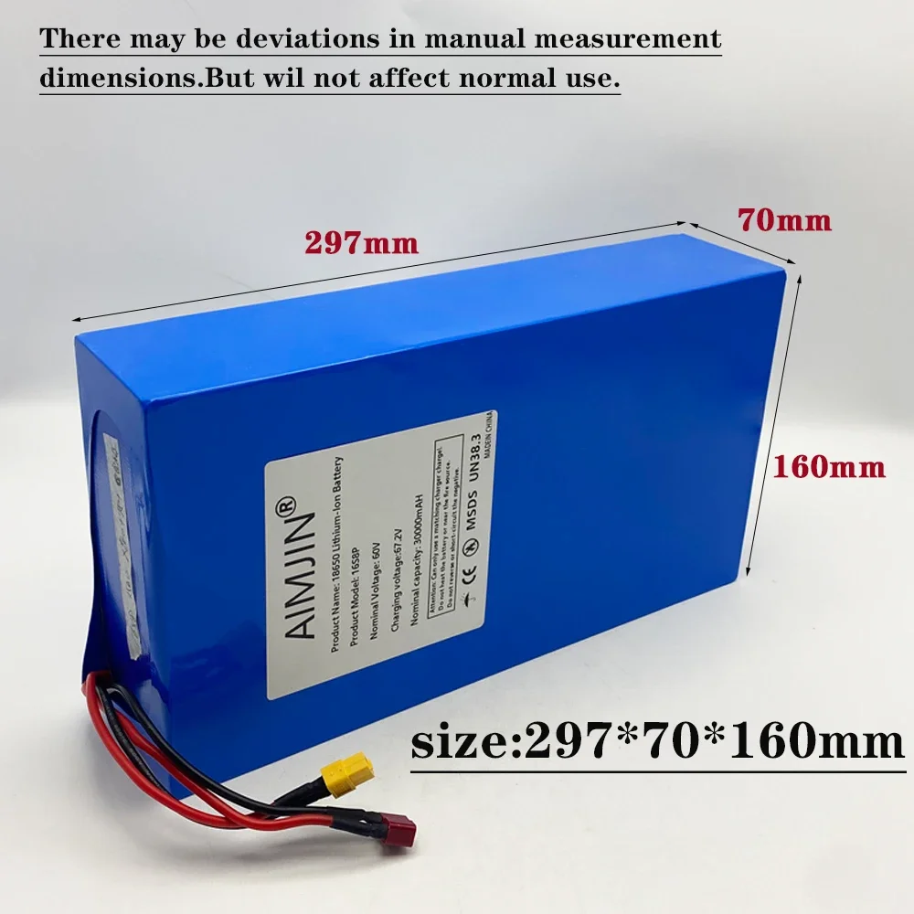1000-3000W high-power 60V 30Ah - 60V 30Ah Electric Scooter Battery ulasan dan harga