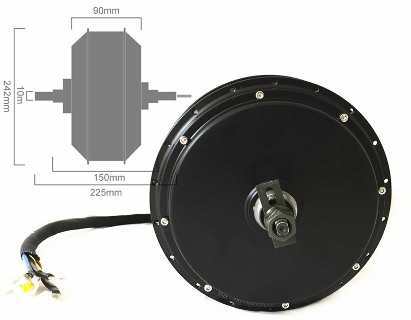 NBpower QS205 50H V3 72v 5000W - Electric Motorcycle Conversion Kit 72V ulasan dan harga