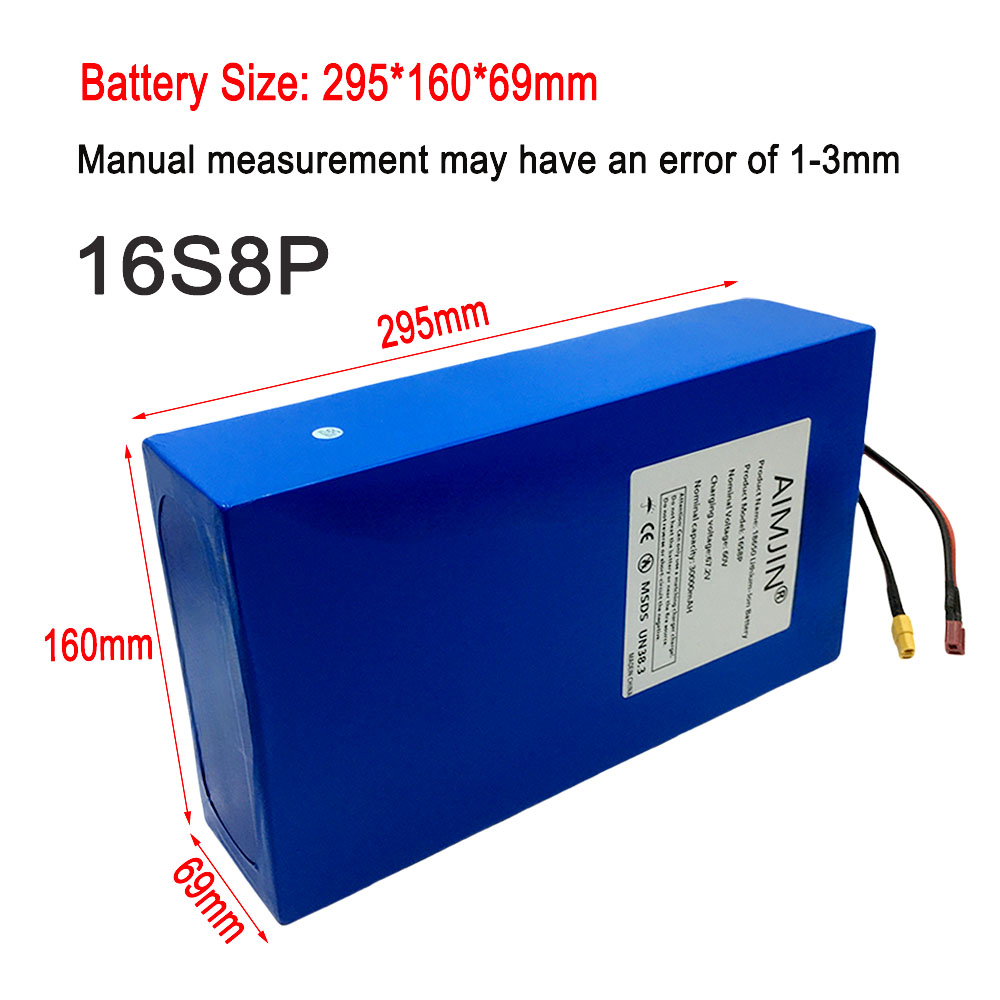 16S8p 1000-3000W Brand New Lit - 60V 30Ah Electric Scooter Battery ulasan dan harga