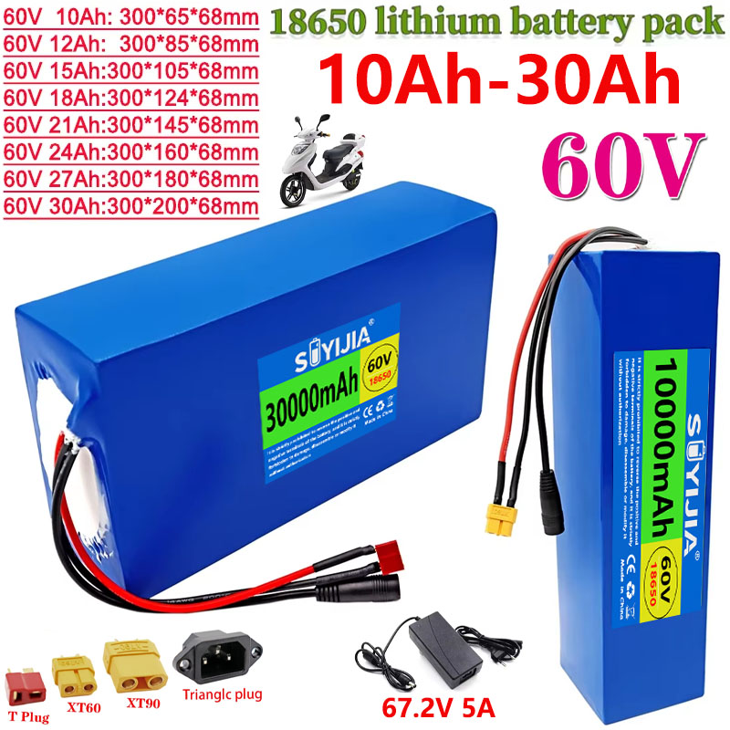 18650 60V 30Ah 10Ah 12Ah 15Ah  - 60V 30Ah Electric Scooter Battery ulasan dan harga