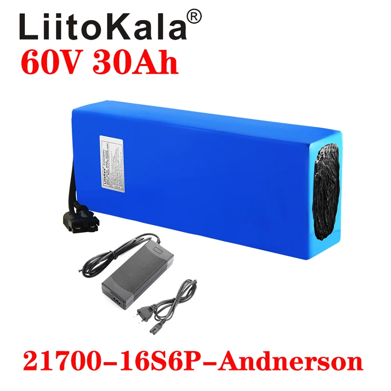 LiitoKala 60V 30ah 16S6P Elect - 60V 30Ah Electric Scooter Battery ulasan dan harga