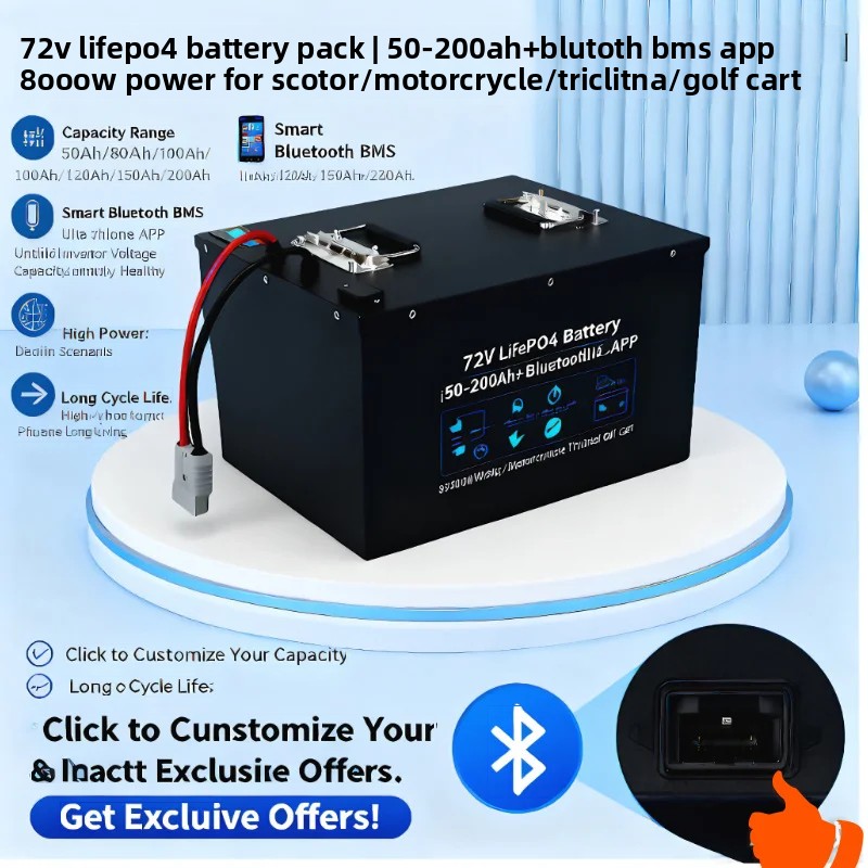 72V LiFePO4 Battery Pack 50Ah- - 72V 60Ah Lifepo4 Battery Pack ulasan dan harga