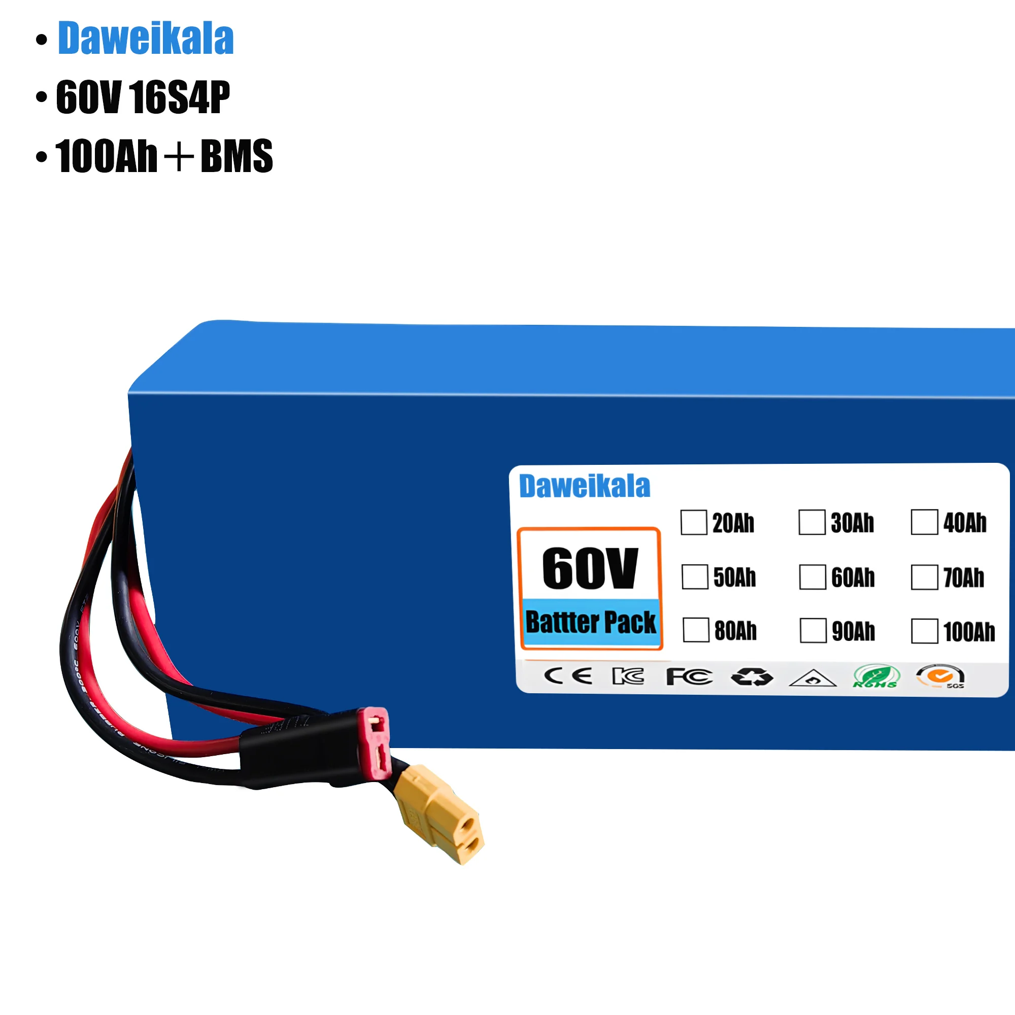 60V 100Ah 16s4p lithium-ion ba - 60V 30Ah Electric Scooter Battery ulasan dan harga