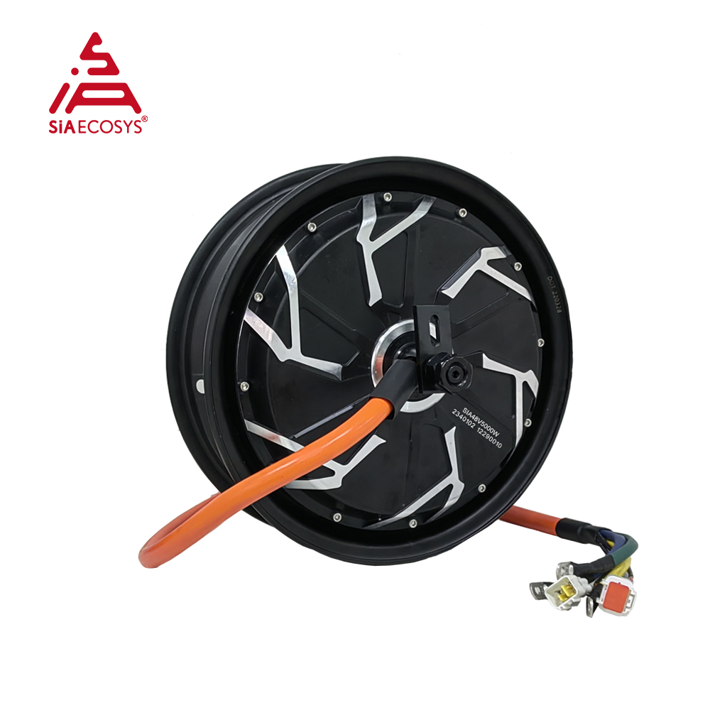 QS Motor 12*3.5inch 5000W V4 7 - Electric Motorcycle Conversion Kit 72V ulasan dan harga