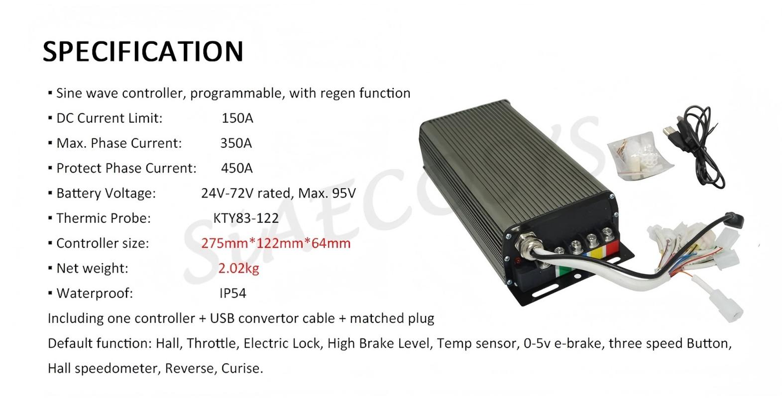 Sabvoton SVMC72150 Programmabl - Sabvoton Svmc72150 Controller Kit ulasan dan harga